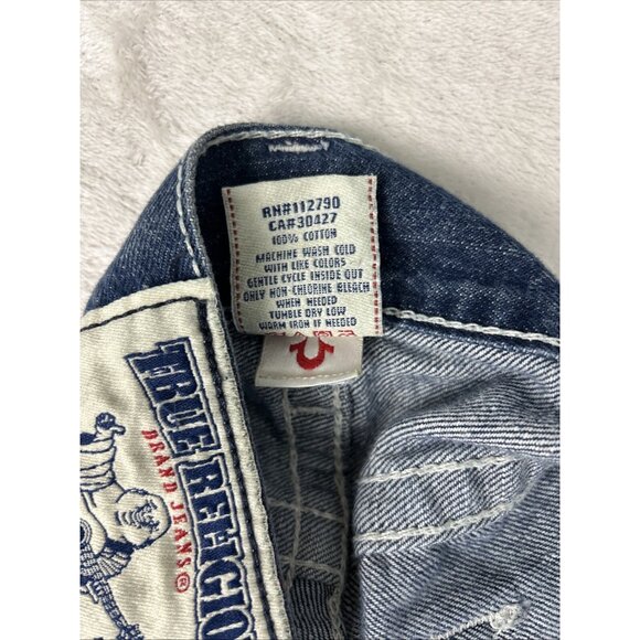 True Religion Jeans Bobby Womens Size 28 Vtg Y2k  Distressed Made In USA - Picture 14 of 14